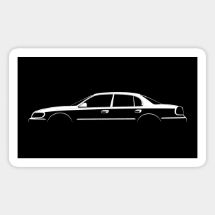 Lincoln Continental (1995) Silhouette Magnet